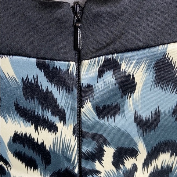 Donna Rico Women’s Blue and Black Animal Graphic Print Sleeveless Mini Dress 10P - Picture 7 of 11